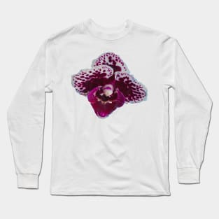 Purple Speckled Orchid Long Sleeve T-Shirt